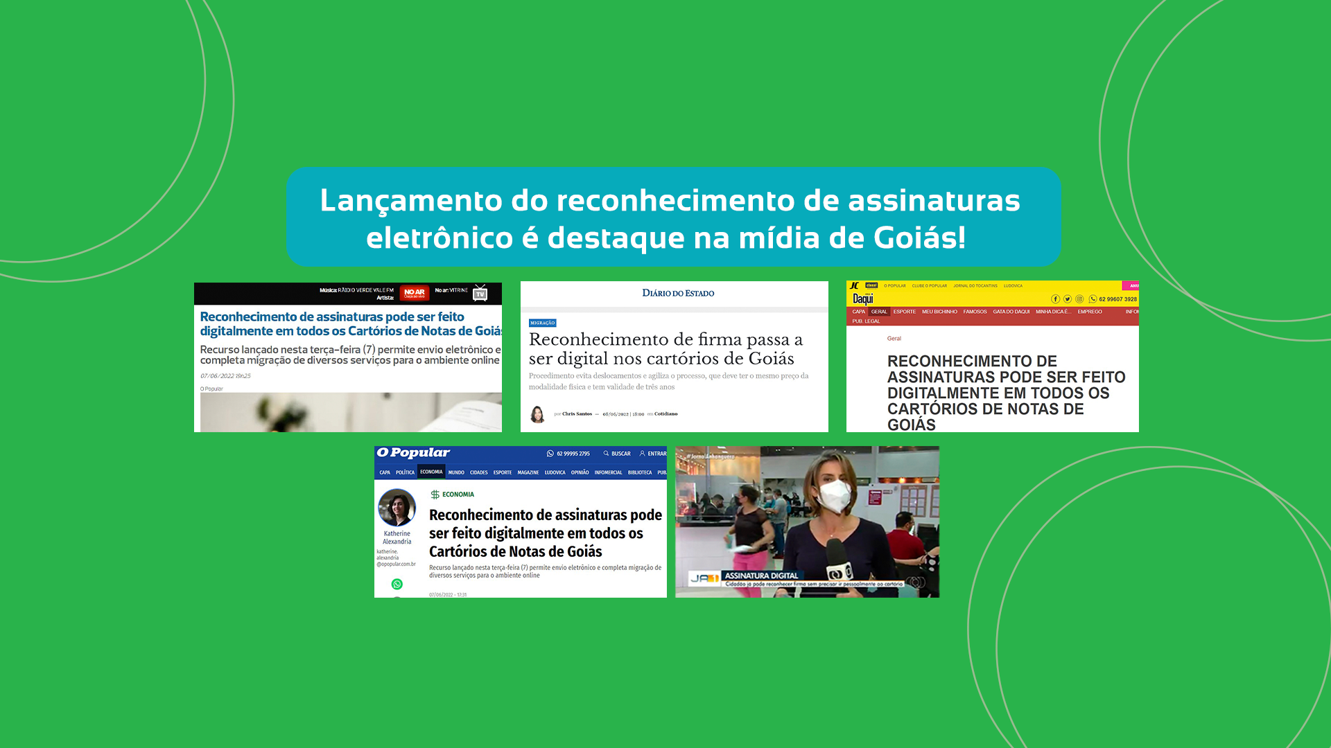 Clipping – O Popular – Reconhecimento De Assinaturas Pode Ser Feito Digitalmente Em Todos Os Cartórios De Notas De Goiás