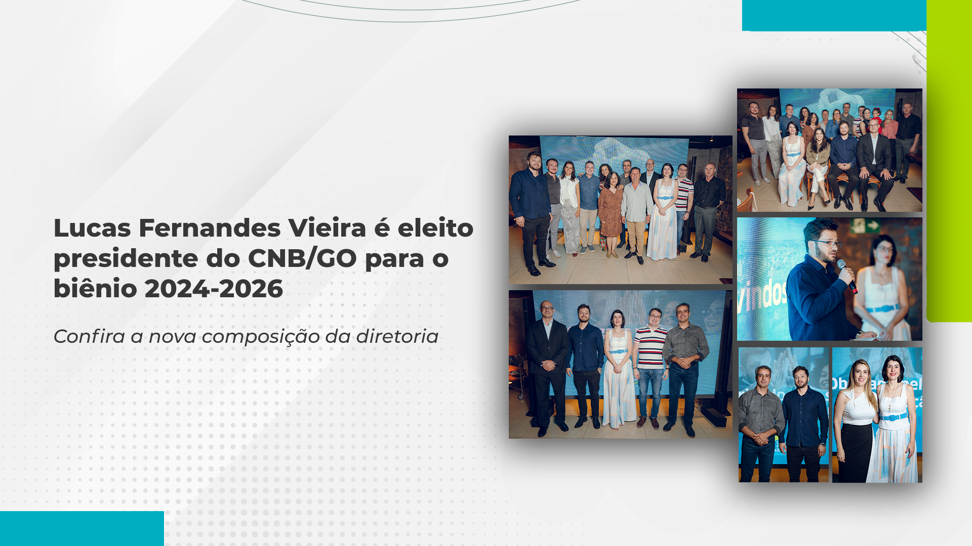 Lucas Fernandes Vieira é Eleito Presidente Do CNB/GO Para O Biênio 2024-2026